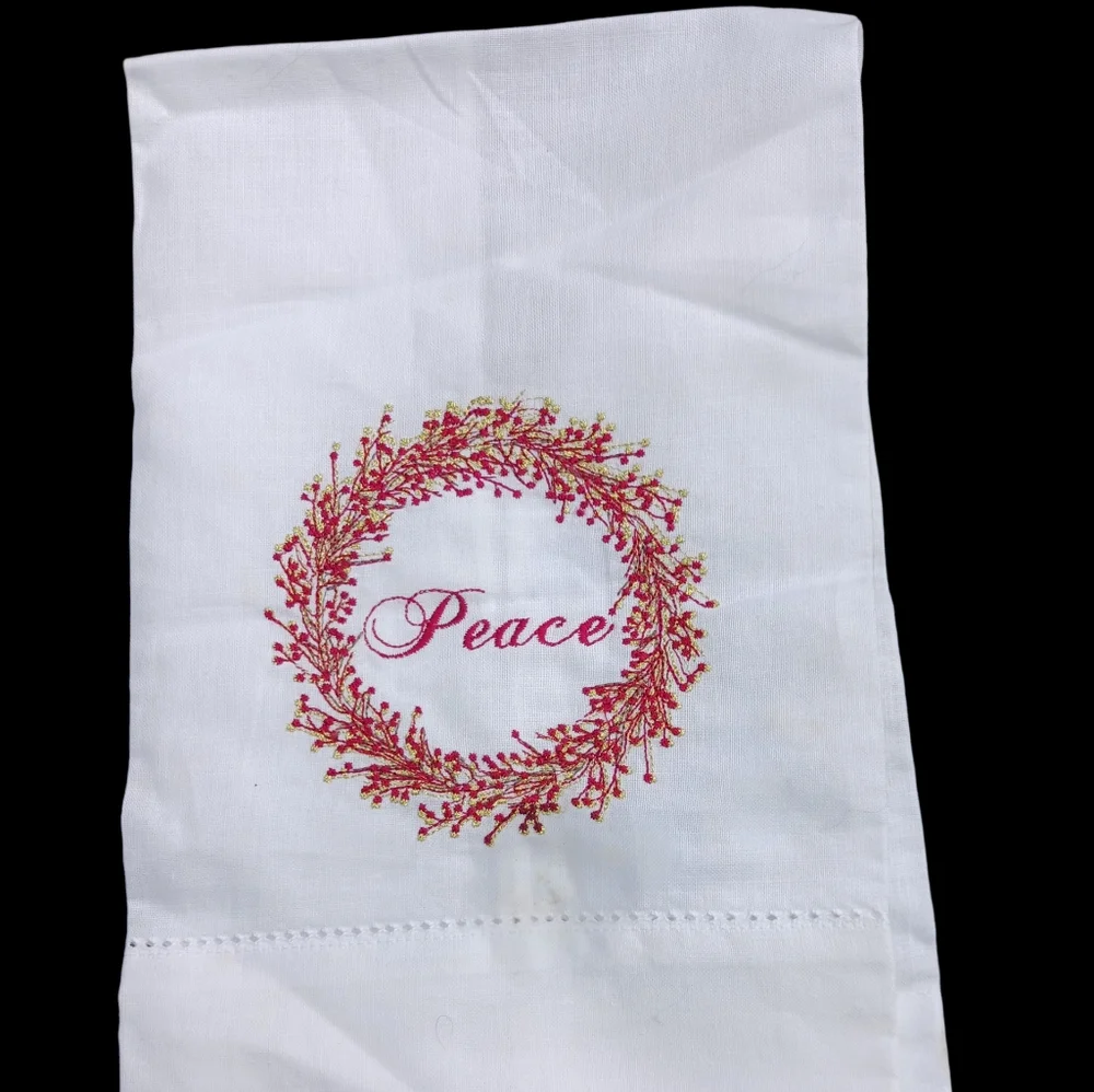 Set Of Two Holiday HAND TOWELS